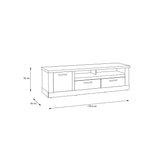 Corona 2 Drawer 1 Door TV Unit in Artisan Oak