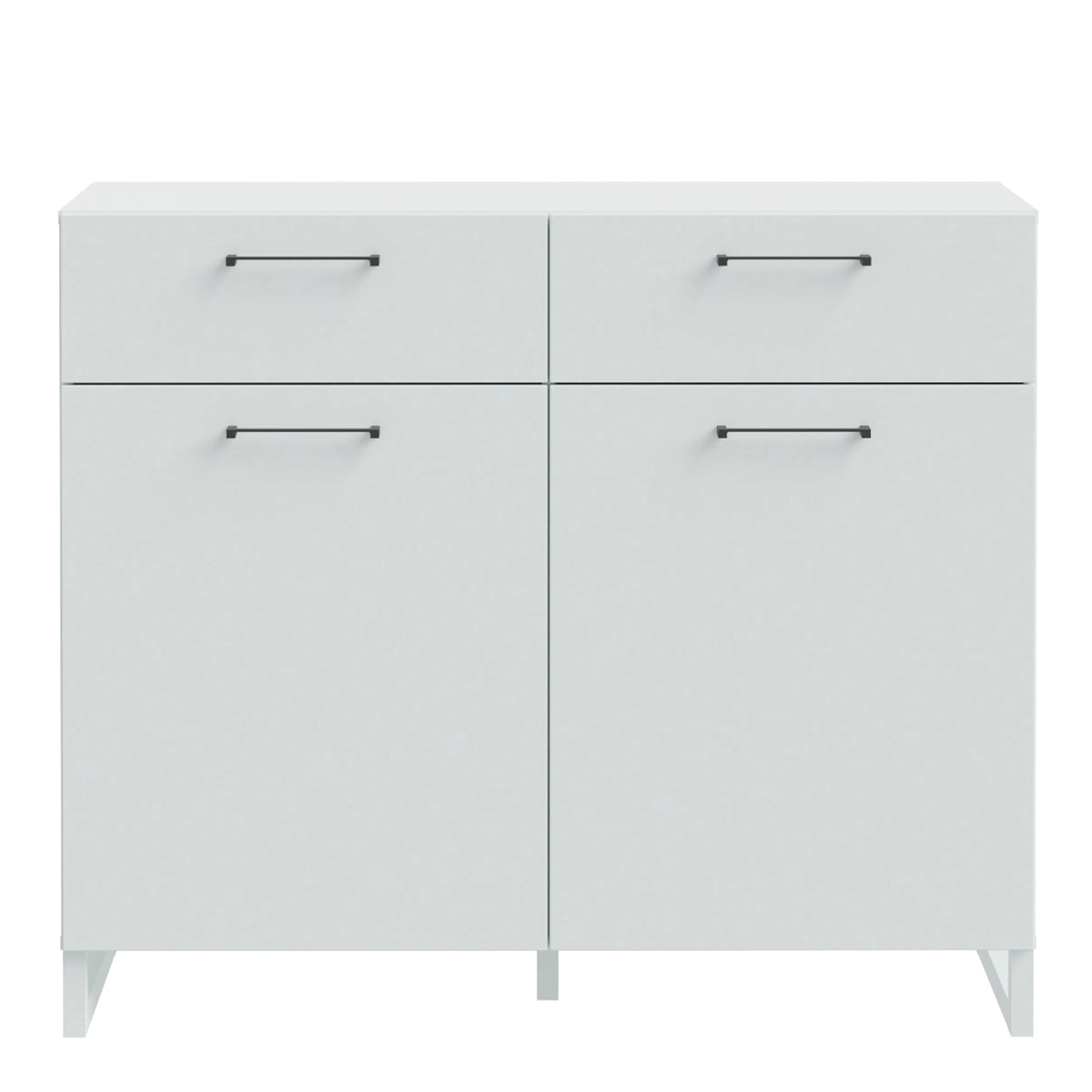 Sali 2 Door 2 Drawer Chest in Light Grey