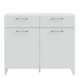 Sali 2 Door 2 Drawer Chest in Light Grey