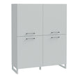 Sali 4 Door Highboard in Light Grey