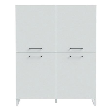 Sali 4 Door Highboard in Light Grey
