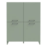 Sali 4 Door Highboard in Sage Green