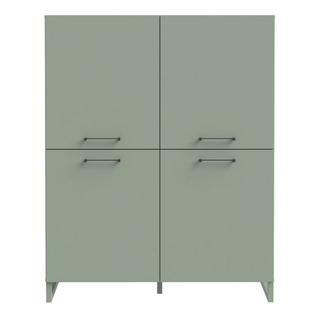 Sali 4 Door Highboard in Sage Green