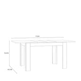 Grafton Extending Dining Table in Oak 120x78.2cm