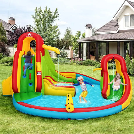 Inflatable Water Slide Jumping Castle with Two Slides Trampoline