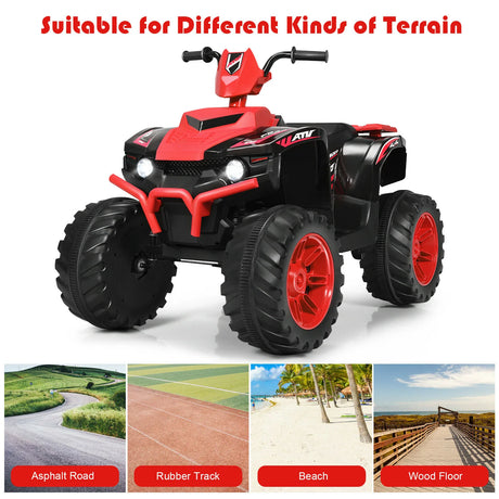 12v Electric Kids Ride On ATV / Quad Bike-Red