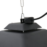 Outsunny Hanging Electric Patio Heater with 2 Power Settings, 1000/2000W Waterproof Ceiling Mounted Aluminium Halogen Infrared Outdoor Heater Warmer with LED Light and Remote Control, Black