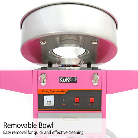 KuKoo Candy Floss Machine, Cart & Accessories