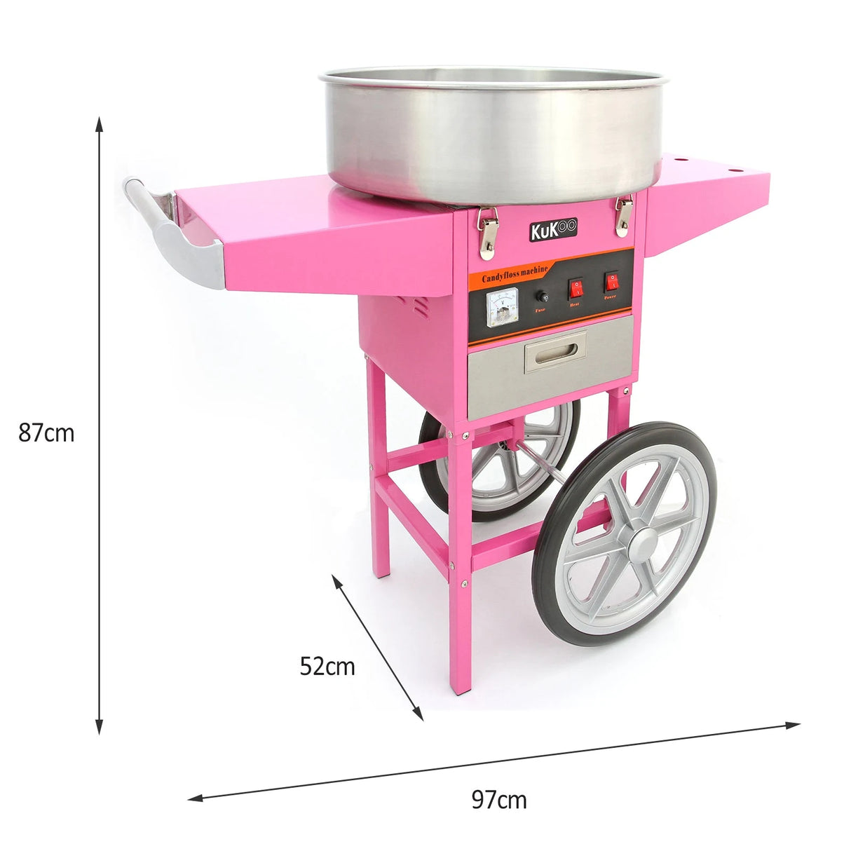 KuKoo Candy Floss Machine, Cart & Accessories