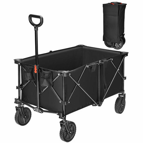 Outdoor Utility Garden Trolley Buggy -Black
