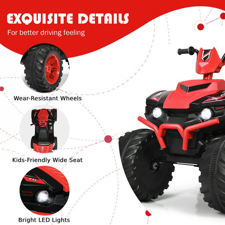 12v Electric Kids Ride On ATV / Quad Bike-Red
