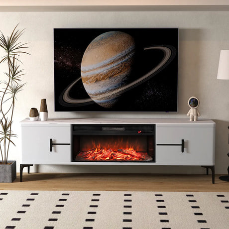 86 cm 5000 BTU Recessed Electric Fireplace Insert with Remote Control