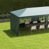 Outsunny Garden Gazebo Marquee Party Wedding Tent Canopy (9m x 3m) - Green