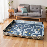 AIYAPLAY Foldable Baby Play Mat, Baby Playpen, Reversible Foam Playmat, Floor Mats for Toddlers, Traffic and Grey Diamond Theme