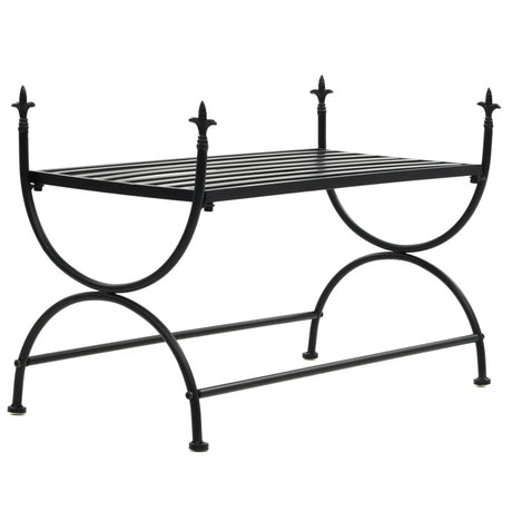 vidaXL Bench Vintage Style Metal 83x42x55 cm Black