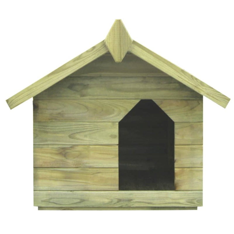 vidaXL Garden Dog House with Opening Roof Impregnated Pinewood