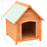 vidaXL Dog House Solid Pine & Fir Wood 72x85x82 cm