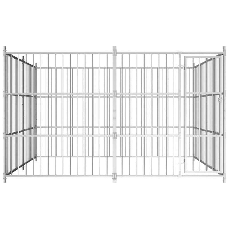 vidaXL Outdoor Dog Kennel 300x300x185 cm