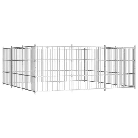 vidaXL Outdoor Dog Kennel 450x450x185 cm