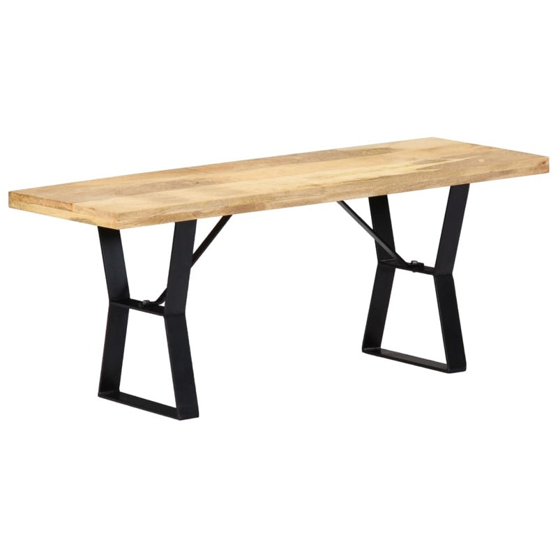 vidaXL Bench 110 cm Solid Mango Wood