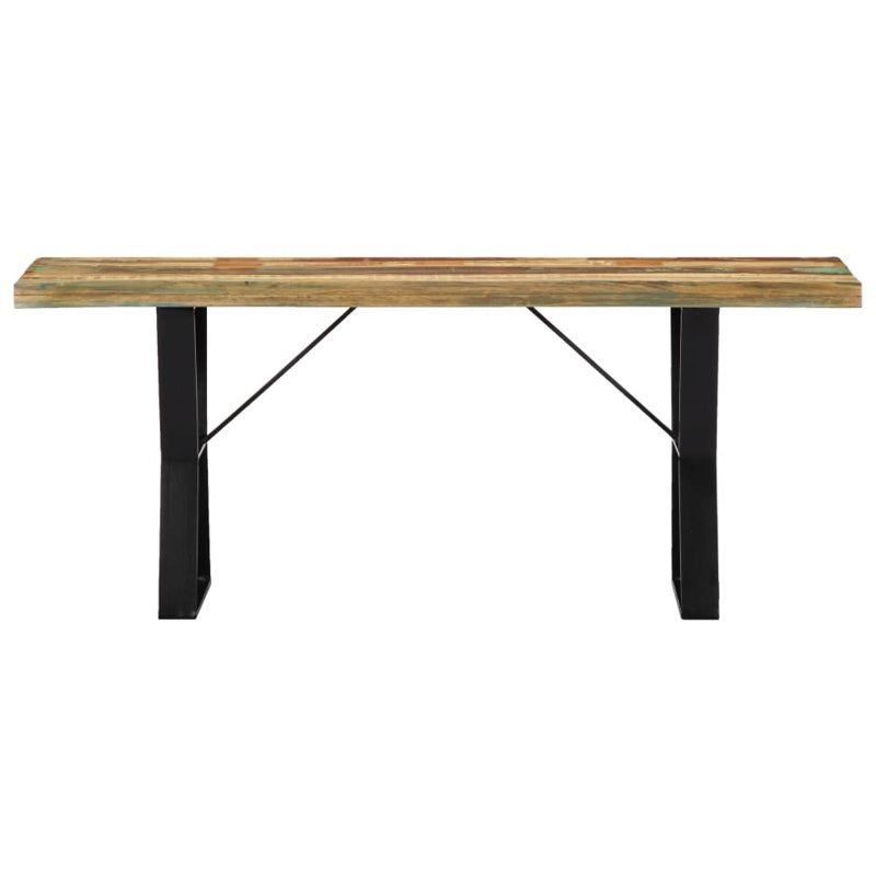 vidaXL Bench 110 cm Solid Reclaimed Wood