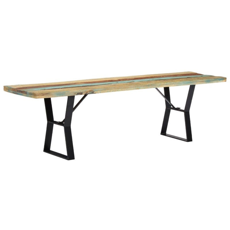 vidaXL Bench 160 cm Solid Reclaimed Wood