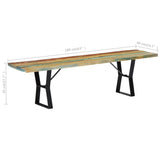 vidaXL Bench 160 cm Solid Reclaimed Wood