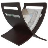 vidaXL Wooden Magazine Rack Floor Standing Brown