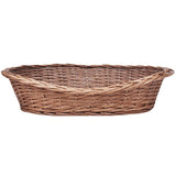 vidaXL Willow Dog Basket/Pet Bed Natural 50 cm