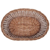 vidaXL Willow Dog Basket/Pet Bed Natural 50 cm