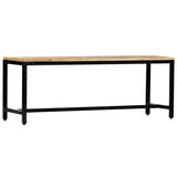 vidaXL Dining Bench 120 cm Solid Rough Mango Wood