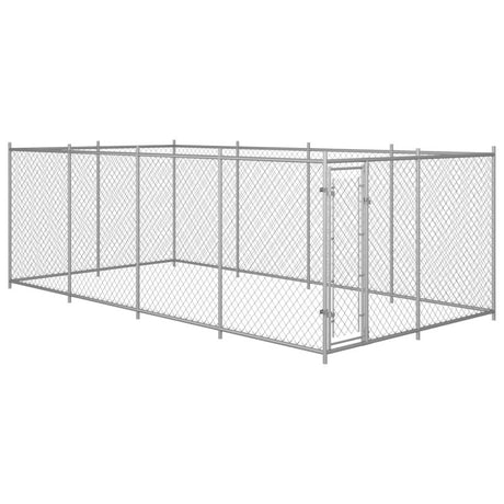 vidaXL Outdoor Dog Kennel 7.6x3.8x1.9 m