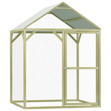 vidaXL Chicken Cage 1.5x1.5x2 m Impregnated Pinewood