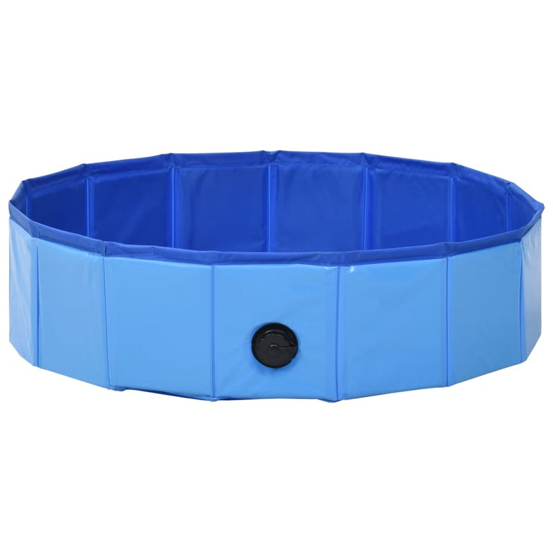 vidaXL Foldable Dog Swimming Pool Blue 80x20 cm PVC