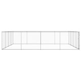 vidaXL Outdoor Dog Kennel Galvanised Steel 760x760x185 cm