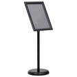 vidaXL A3 Pedestal Poster Stand Black Aluminium Alloy