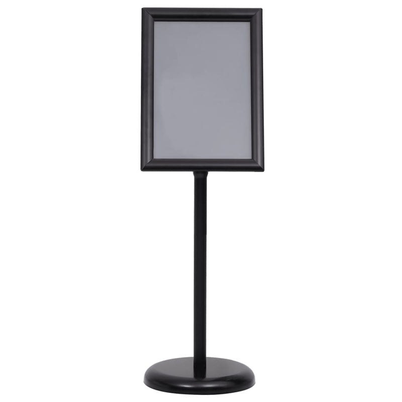 vidaXL A3 Pedestal Poster Stand Black Aluminium Alloy