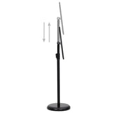 vidaXL A3 Pedestal Poster Stand Black Aluminium Alloy