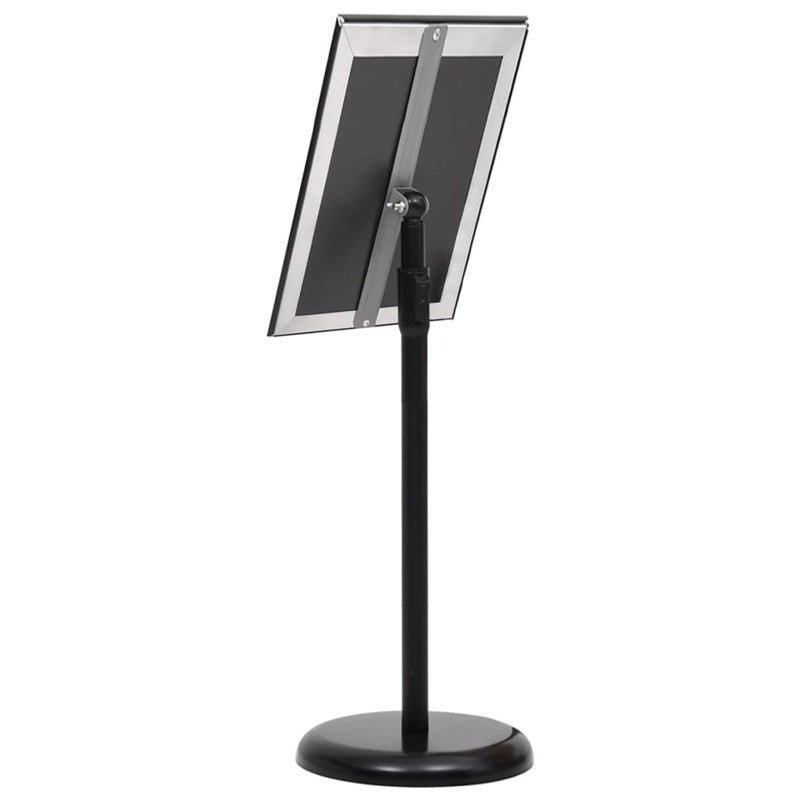 vidaXL A3 Pedestal Poster Stand Black Aluminium Alloy