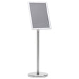 vidaXL A4 Pedestal Poster Stand Silver Aluminium Alloy