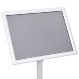 vidaXL A4 Pedestal Poster Stand Silver Aluminium Alloy