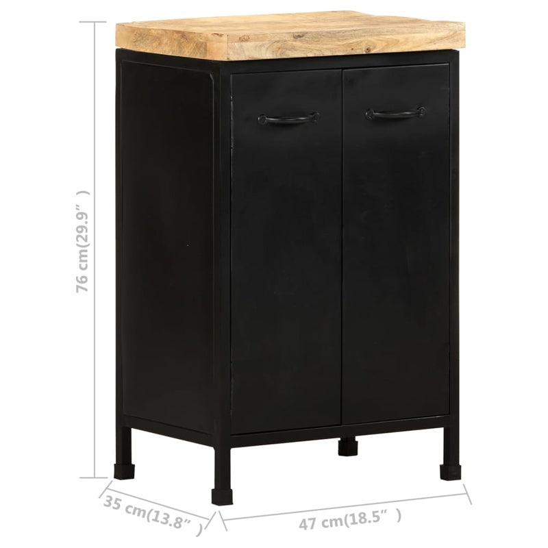 vidaXL Sideboard 47x35x76 cm Rough Mango Wood