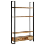 vidaXL Bookshelf 118x30x200 cm Solid Rough Mango Wood