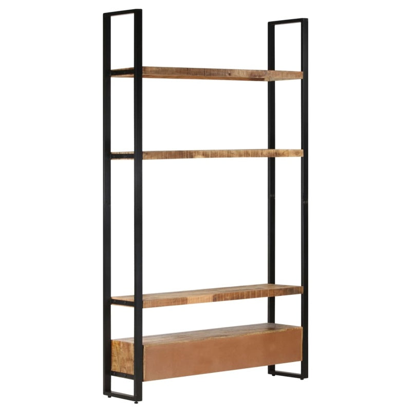 vidaXL Bookshelf 118x30x200 cm Solid Rough Mango Wood