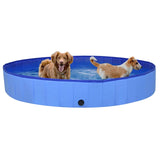 vidaXL Foldable Dog Swimming Pool Blue 200x30 cm PVC