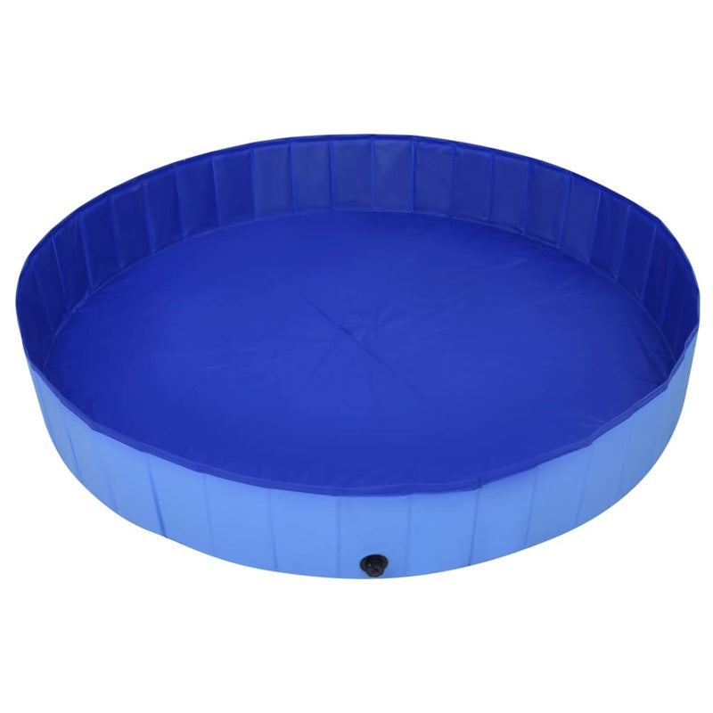 vidaXL Foldable Dog Swimming Pool Blue 200x30 cm PVC