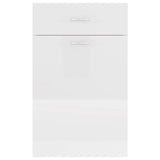 vidaXL Drawer Bottom Cabinet High Gloss White 50x46x81.5 cm Engineered Wood