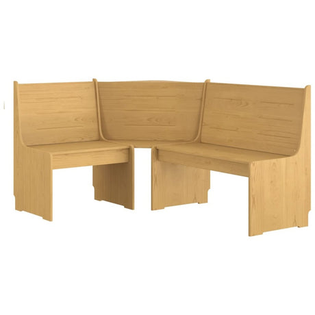 vidaXL Corner Bench REINE 151 cm Honey Brown Solid Wood Pine