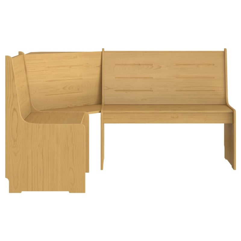 vidaXL Corner Bench REINE 151 cm Honey Brown Solid Wood Pine