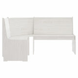 vidaXL Corner Bench REINE 151 cm White Solid Wood Pine